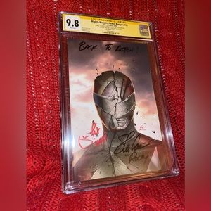 MIGHTY MORPHIN POWER RANGERS CGC SS #50 Lee "Virgin" Variant Double Signed